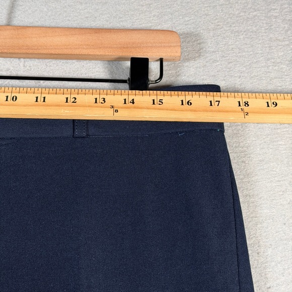 Banana Republic Sloan Navy Blue Straight Leg Career Pants Women's Size 10 - Picture 5 of 12